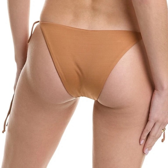 A.L.C. Amina String Bikini Bottom Gold/Brownish Size Small NWT - Picture 2 of 5